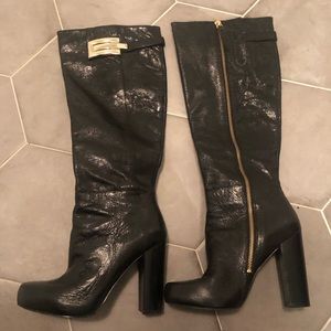 Nine West leather knee high boots